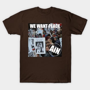 We Want Peace Adventures in Noise Single Artwork T-Shirt